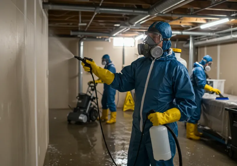Basement Sanitization and Antimicrobial Treatment process in Redwood, TX